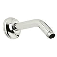 thumbnail image 6 of Rohl 6 9/16" Length 1/2"M X 1/2"M Npt Wall Mounted Shower Arm Outlet In Polished Chrome With Traditional Style Ros0012 Adjustable Sliding Escutcheon, 6 of 7