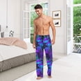 thumbnail image 6 of FORMRS Mens Pajama Pants with Pockets Cotton Sleepwear Lounge Bottoms Sizes S-2XL, Night Mushrooms Pattern, 6 of 7