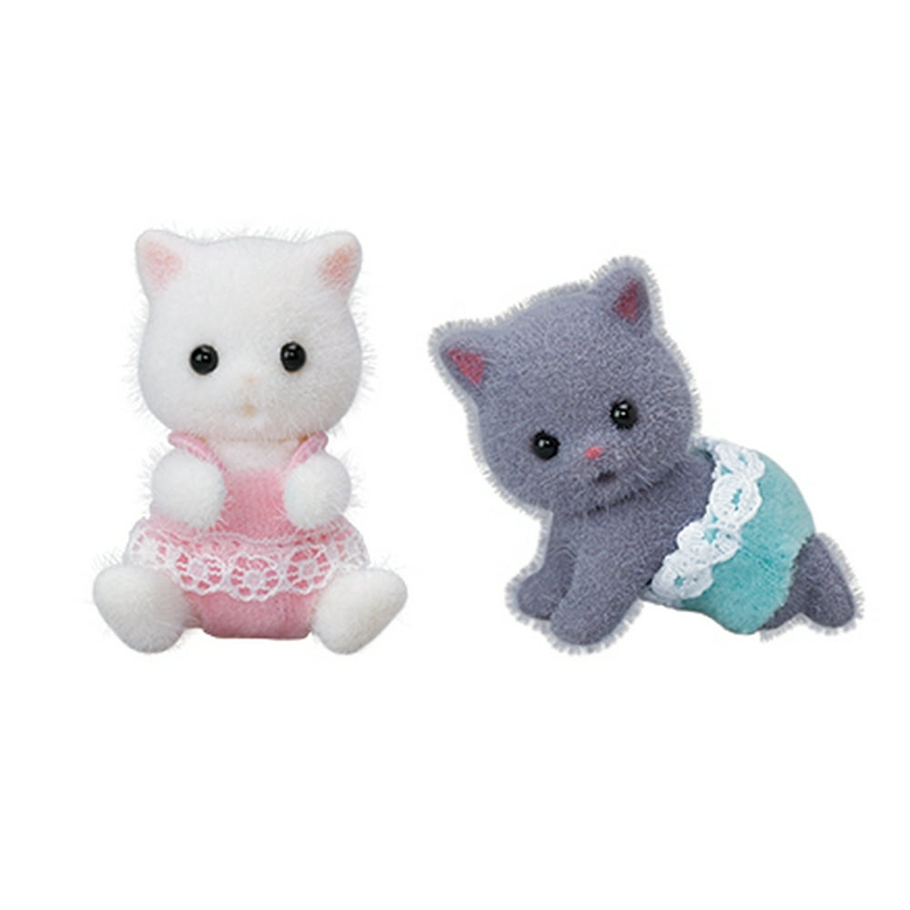 Calico Critters Persian Cat Twins, Set of 2 Collectible Doll Figures ...