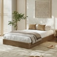 thumbnail image 2 of Kojooin Wood Platform Bed Frame with Fluted Design, Low Profile Minimalist Bed Base, No Box Spring Required, 2 of 6