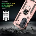 thumbnail image 6 of Compatible for Motorola Edge 2022 Case with HD Screen Protector, Moto Edge 2022 Case with Magnetic Ring Holder, Military-Grade Shockproof Protective Case for Moto Edge 2022, Rose Gold, 6 of 17