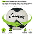 thumbnail image 4 of Champion Sports Challenger Soccer Ball, Size 5, Yellow/White, 4 of 5