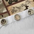 thumbnail image 4 of Castle Fairy Bear Deer Black Out Curtains,Geometric Plaid Curtains Pack of 2 (42x63 Each), 4 of 6