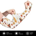 thumbnail image 3 of Picia Autumn Maple Leaf with Hedgehog Arm Sleeves for Men and Women - Tattoo Cover Up UPF 50+ Cooling Sports Sleeve for Basketball Golf Football-One Size, 3 of 8