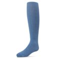 thumbnail image 5 of MeMoi Ribbed Cotton Blend Basic Non-Binding Infant Tights, 0-6, Navy, 5 of 6