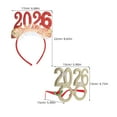 thumbnail image 2 of SHOWERORO 4Pcs New Year Headwear Assorted Color Plastic Festive Style For Themed Gathering Headgear, 2 of 6