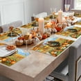 thumbnail image 3 of Fall Placemats Set of 6 Pumpkin Turkey Place Mats Thanksgiving Placemat Farmhouse Animal Wheats Table Mats for Dining Kitchen Table Holiday Dinner Party Home Fall Decorations 13x19 Inch, 3 of 8