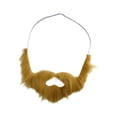 thumbnail image 4 of Disfraz de barba falsa para disfrazarse, cosplay, correa para la barbilla, para festividades. marrón, 4 of 9