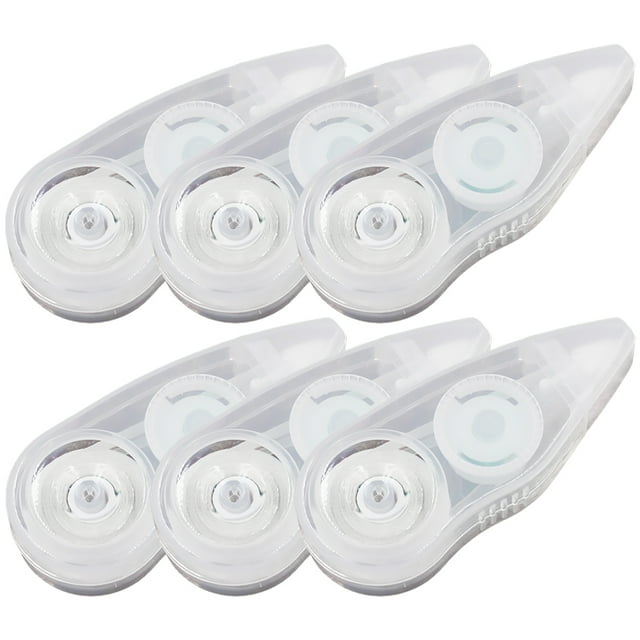 6Pcs Whiteout Correction Tapes Students Correction Tapes Transparent