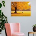 thumbnail image 3 of Chilfamy Autumn Leaves Canvas Prints Wall Art Decor for Bedroom Ready To Hang Home Decor 16x12in, 3 of 6