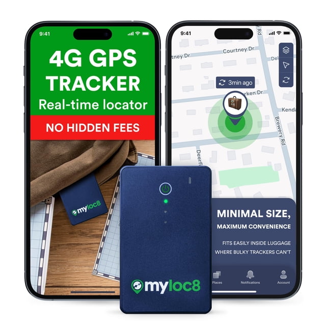 Rastreador GPS para equipaje MYLOC8 Edge compatible con Android e iOS