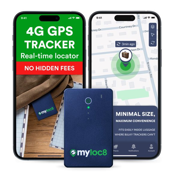 Rastreador GPS para equipaje MYLOC8 Edge compatible con Android e iOS