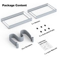 thumbnail image 7 of Housolution Pot and Pan Organizer, Expandable Pot Lid Organizer Rack with 14 Adjustable Dividers for Kitchen, Under Cabinet, Cutting Board, Bakeware, Grey, 7 of 7
