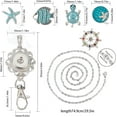 thumbnail image 2 of 1 Box 6Pcs Ocean Office Lanyards ID Lanyard Badge Holder Making Kit Summer Sea Hawaii Turtle Starfish Snap Button Lanyards for Women Nurses Office Staff Stainless Steel Necklaces Supplies, 2 of 9