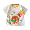 thumbnail image 2 of T-Shirts à Manches Courtes Unisexes pour Bébés Filles et Garçons, Graphiques, Mignons, à Imprimé de Dessin Animé, Confort, Col Ras du Cou, 2 of 3