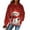 Multicolor, variant on Women's Hooded Long Sleeve Christmas Printed Flannel Top Hooded Sweatshirt for Winter Comfort and Holiday Fashion,Pink,M