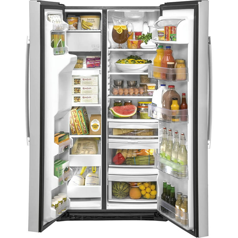 Stainless GE Side by Side Refrigerator