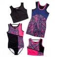 thumbnail image 3 of Rainbeau Moves Girls Dance & Gymnastics Color block Activewear Tank Leotard, Size XS-XL, 3 of 5