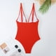 thumbnail image 5 of MKLEKYY Traje De Baño Mujer Women'S Solid Color Summer Beach Swimsuit Swimsuit, 5 of 6