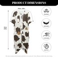 thumbnail image 6 of HELLHERO Polyester Swimsuit Cover Up Shirt for Beach Lightweight Free Size Bikini Coverups Brown Striped Pattern, 6 of 6