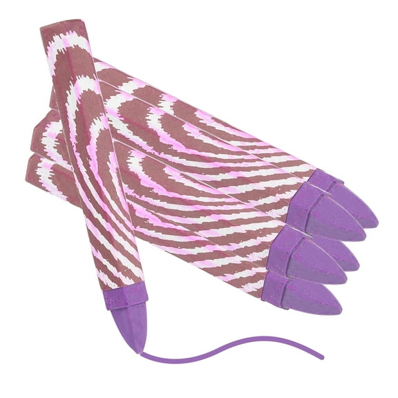 Uxcell Lumber Marking Crayons, 6 Pcs Purple Hex Wax Tire Marker, 4.1" x 0.59" Hex Waterproof Drawing Crayons Furniture Marker for Wood, Glass, Cartons, Cloth, Stone, Ceramics