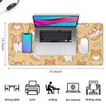 thumbnail image 5 of Long Mouse Pads for Desk,Corgi Dog and Footprints Desk Mats on Top Of Desks, Desk Mouse Pad Extra Large with 3mm Non-Slip Base and Stitched Edge for Gaming,Office,Work,Home 35.4"x15.7", 5 of 6