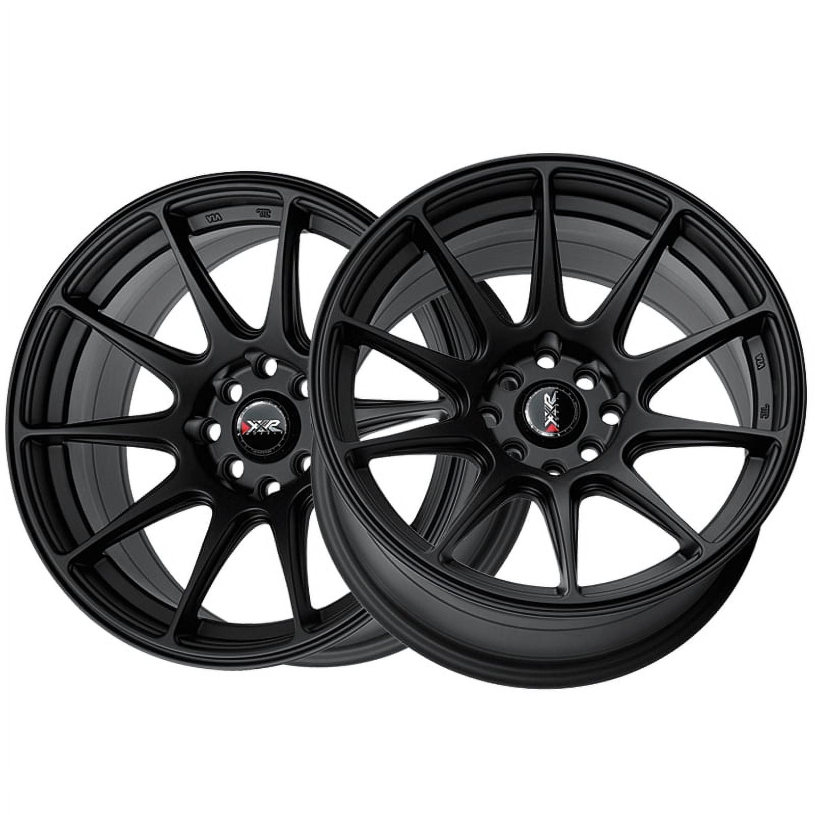 【Rin】 XXR WHEELS 527 Rim 17X7.5 4x100/4x114.3 Offset 40 Chromium Black