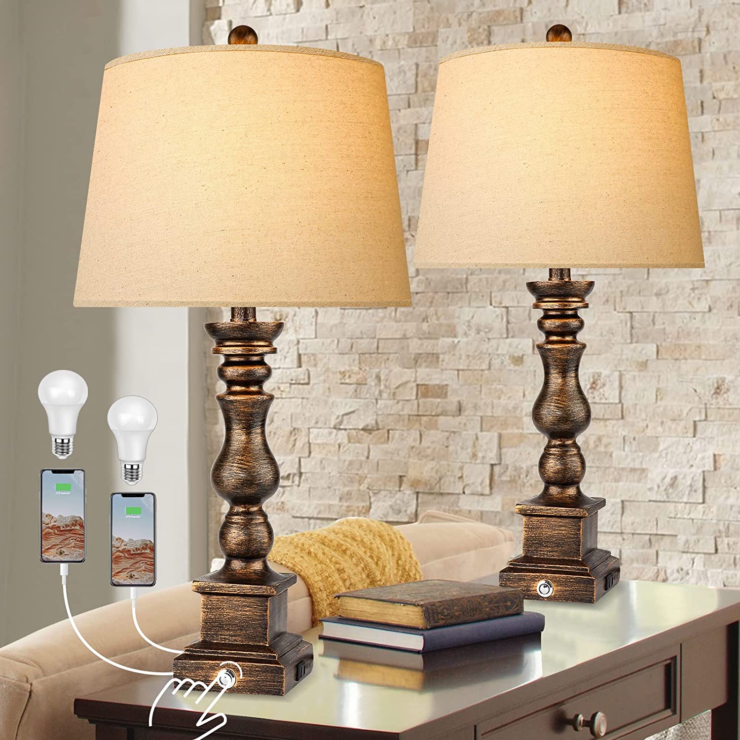 bedside table lamps brisbane