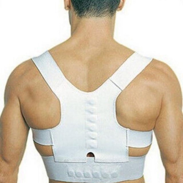2XL Corrector de postura dolor de espalda soporte cinturón Lumbar soporte de hombro ajustable
