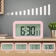 thumbnail image 4 of Unique Bargains 2 Pcs Small Loud Alarm Clock Battery Operated Desk Clock White White/Blue, 4 of 6