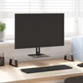 thumbnail image 1 of vidaXL Monitor Stand Black 80x20x8 cm Tempered Glass and Metal, 1 of 5