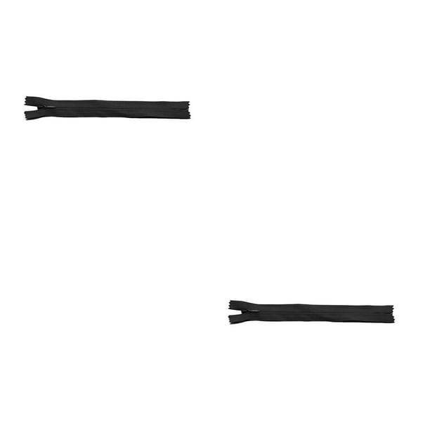 Guardurnaity Bobina de nailon con cremallera, artesanía a medida, almohada, pantalones, chaqueta, bolsos, vestido, ropa, artesanías, accesorios de Negro 2piezas