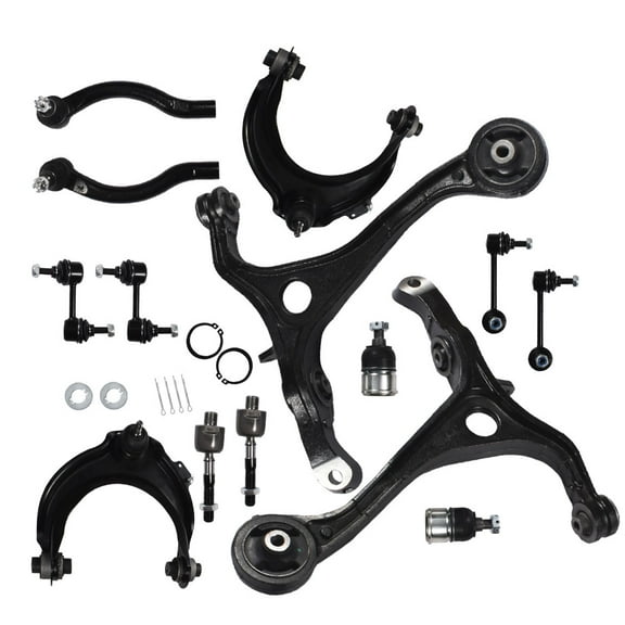 labwork Front Suspension Kit Upper & Lower Control Arm Ball Joint Sway Bar Link Tie Rod End Kit 14 Piece Set for 2003-2007 Honda Accord 2004-2008 Acura TSX