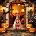 thumbnail image 5 of RUINIXCW Halloween Porch Goose Outfits for 23 inch Cement Plastic Goose Statue Accessories Holiday Porch Goose Clothes Ghost Dress Witch Hat Pumpkin Basket Set Yard Patio Lawn Art Decor (No Goose), 5 of 6