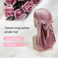 thumbnail image 3 of Minnieouse 6 uds. Velour Headwraps estilos bohemios durabilidad colores surtidos Color brillante sombrero de pirata estilo musulmán gorro de pelo Sombreros TYPE3, 3 of 5
