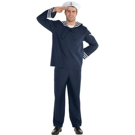 Out to Sea Sailor Halloween Costume for Men, Standard Size