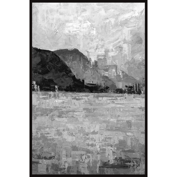 Marmont Hill Peak and Valleys Floater Framed Painting Print on Canvas