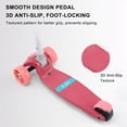 thumbnail image 6 of 2-in-1 Kids Scooter Foldable Seat Light 3 Wheel Adjustable Folding Bar Blue/Pink, 6 of 18