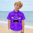 thumbnail image 4 of Funny Expression Boys Cartoon Print Casual Shirt Long Sleeve Button Down Shirt For Kids Beach And Daily Wear Comfortable Top, 4 of 4