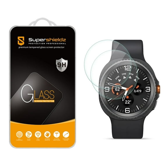 (2 Pack) Supershieldz Designed for Samsung Galaxy Watch 8 Classic (46mm) Tempered Glass Screen Protector, Anti Scratch, Bubble Free