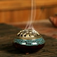 thumbnail image 6 of Blue Aroma Burner 10x7 cm Sandalwood Incense Burner with Ice Kiln Glaze Ceramic Design by Dusknt Home Decor Essential Oil Diffuser, 6 of 9