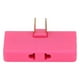 thumbnail image 2 of Adaptador de Enchufe Bling Bling 5 Piezas Convertidor de Corriente de Viaje Estándar de EE UU 110-250 V Rosa y Rojo, 2 of 12