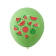 thumbnail image 4 of 40 globos de látex duraderos con estampado de sandía, ideales para fiestas de verano (20 unidades en verde y rojo)., 4 of 5