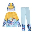 thumbnail image 1 of TBWNWG Boys Long Sleeve Rash Guard Sun Swimwear Set for Kids Surfing Beach and Pool Activities, 1 of 4