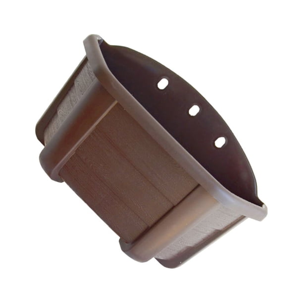 Toystoory Maceta para colgar en la pared, transpirable y no se deforma fácilmente, resistente y duradera, resistente a la corrosión, para el Jardín y Patio café oscuro