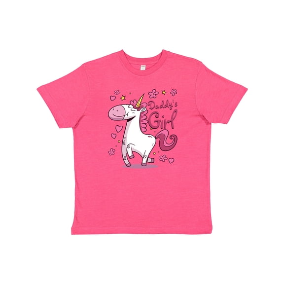 Inktastic Daddy's Girl Unicorn Youth T-Shirt