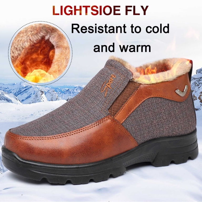 warm dress shoes for winter Nokio Men'S Insulated Casual Men'S Snow Shoes Winter Non Slip Comfortable Shoeslatform Casual Walking Casual Slip On Winter Shoes lace design General Fabric: PF26 Braided Trim Jolene Mini Dress Color:SILVER TAN