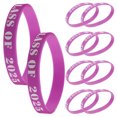 thumbnail image 2 of Graduation Party Favors Purple Silicone 20Pcs 7.94X0.47X0.08In, 2 of 4