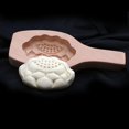 thumbnail image 5 of Moldes para pasteles de luna, 7 formas de patrones diferentes, moldes hechos a mano, material de madera, 6, 5 of 5