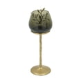 thumbnail image 5 of A&B Home Capri Leaf Glass Candle Holder - 6.5"W x 5.5"L x 15.5"H - Green/Gold, 5 of 5